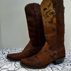 NWT Stetson chocolate acid pony hair boot.  Women’s 10.